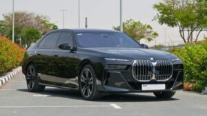 BMW 740 black for escort in Dubai