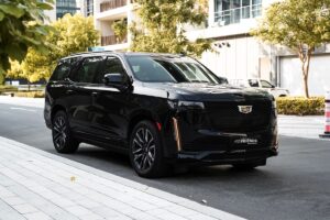 Cadillac escalade black for escort in Dubai 