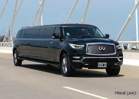 Infiniti QX80 Stretch Limousine for rent in Dubai